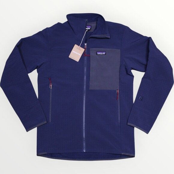 Patagonia Men's R2 TechFace Full Zip Jacket  New Navy 83626 New - Picture 1 of 9